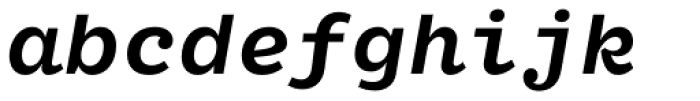 Fantabular Sans MVB Medium Italic Font LOWERCASE