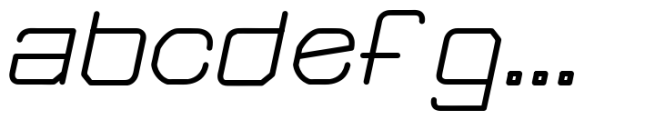 Far Space AT Bold Oblique Font LOWERCASE