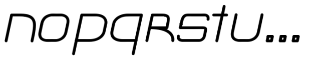 Far Space AT Bold Oblique Font LOWERCASE