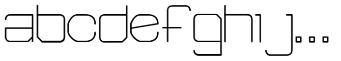 Far Space AT Regular Font LOWERCASE