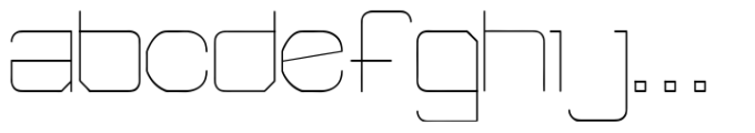 Far Space AT Thin Font LOWERCASE