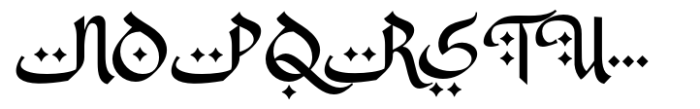Faradisa Font UPPERCASE