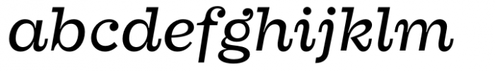 Farao Regular Italic Font LOWERCASE
