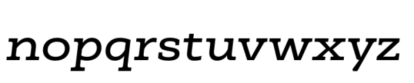 Faraon Expanded Bold Italic Font LOWERCASE