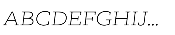 Faraon Expanded ExtraLight Italic Font UPPERCASE