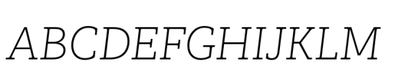 Faraon ExtraLight Italic Font UPPERCASE
