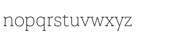 Faraon Thin Font LOWERCASE