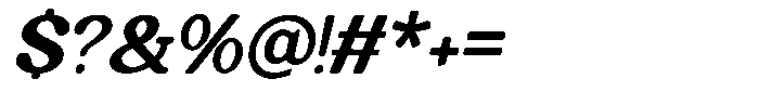 Fareza Italic Font OTHER CHARS