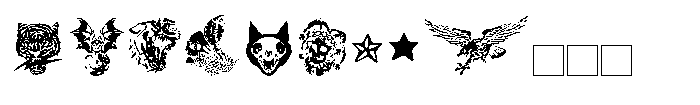 Fargus Dingbats Font UPPERCASE