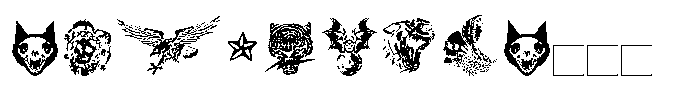 Fargus Dingbats Font LOWERCASE