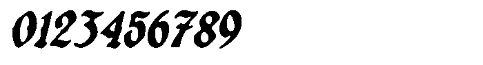 Fargus Inked Slanted Font OTHER CHARS