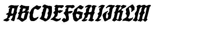 Fargus Inked Slanted FONT