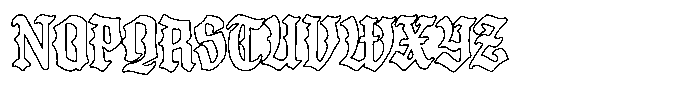 Fargus Outline Font UPPERCASE