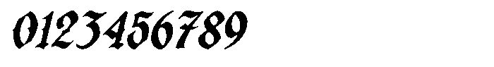 Fargus Slanted Font OTHER CHARS