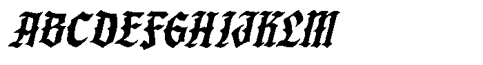 Fargus Slanted Font