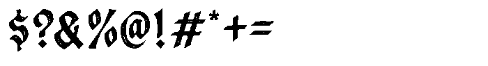 Fargus Stamp Font OTHER CHARS