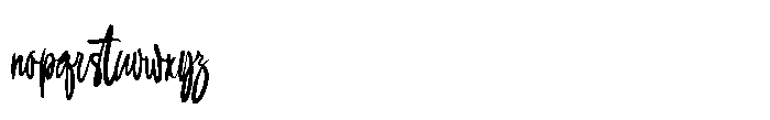 Farlenthe Hamouk Font LOWERCASE