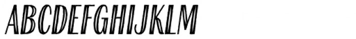 Farmhand Sans Inline Italic Font LOWERCASE