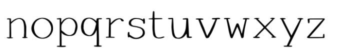 Farmhouse Serif Regular Font LOWERCASE