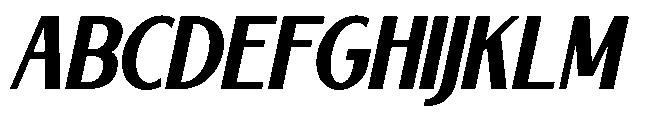 Farmilo Slant Font UPPERCASE