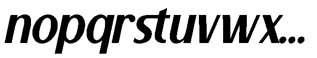 Farmilo Slant Font LOWERCASE