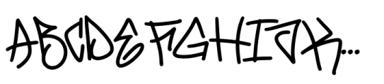 Farmonte Graffiti Font UPPERCASE
