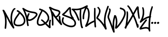 Farmonte Graffiti Font UPPERCASE