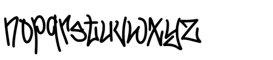 Farmonte Graffiti Font LOWERCASE