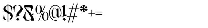 Faroks Regular Font OTHER CHARS