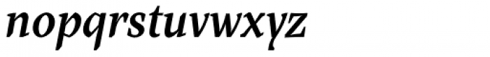 Farrerons Serif Demi Bold Italic Font LOWERCASE