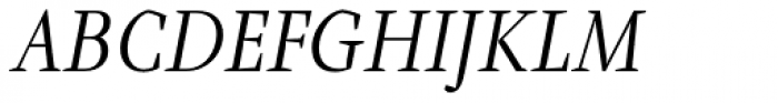 Farrerons Serif Light Italic Font UPPERCASE
