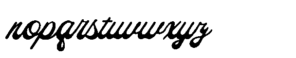 Fashion California Script Regular Font LOWERCASE