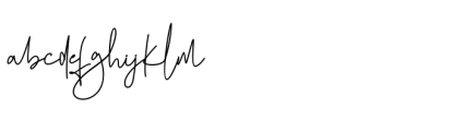 Fashion Signature Regular Font LOWERCASE