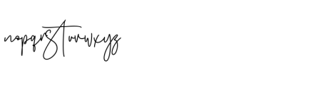 Fashion Signature Regular Font LOWERCASE