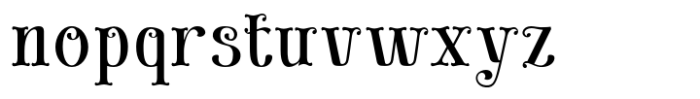 Fashory Vilago Regular Font LOWERCASE