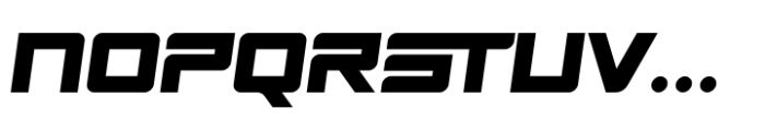 Fast Driving Font UPPERCASE