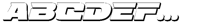 Fasthour Bold Extrude Oblique Font UPPERCASE
