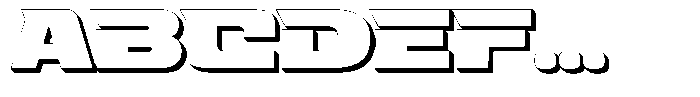 Fasthour Bold Extrude Font UPPERCASE