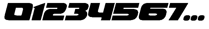 Fasthour Bold Oblique Font OTHER CHARS