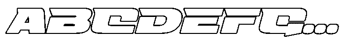 Fasthour Bold Outline Oblique FONT
