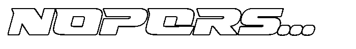 Fasthour Bold Outline Oblique Font LOWERCASE