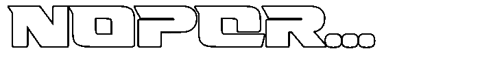 Fasthour Bold Outline Font UPPERCASE