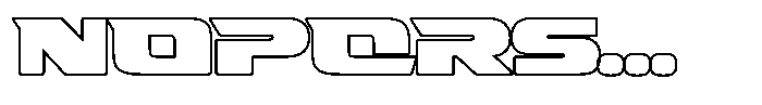 Fasthour Bold Outline Font LOWERCASE