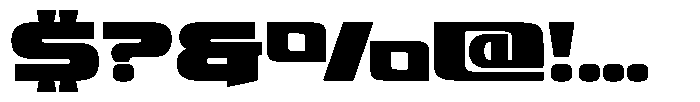 Fasthour Bold Font OTHER CHARS