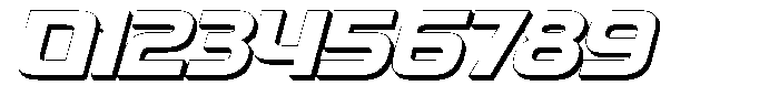 Fasthour Oblique Extrude Oblique Font OTHER CHARS