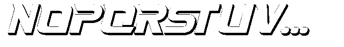 Fasthour Oblique Extrude Oblique Font UPPERCASE