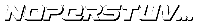 Fasthour Oblique Extrude Oblique Font LOWERCASE