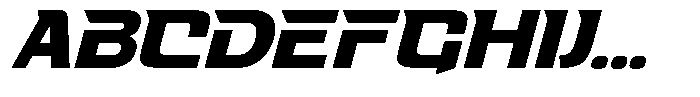 Fasthour Oblique Font UPPERCASE