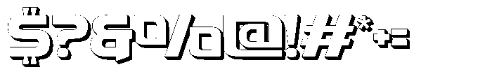 Fasthour Regular Extrude Font OTHER CHARS