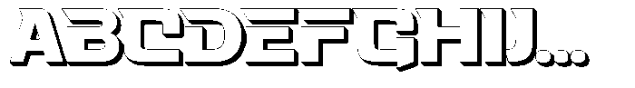 Fasthour Regular Extrude Font UPPERCASE
